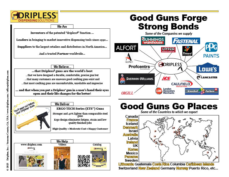Dripless Gun Features